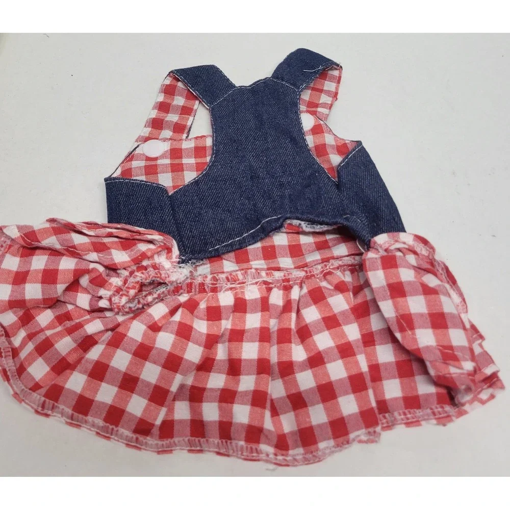 Hello Kitty Red Gingham Denim Dog Dress